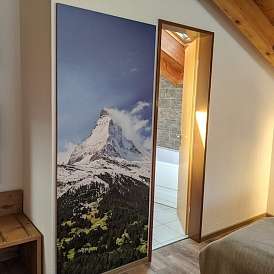 Penthouse Zermatt Schlafzimmer