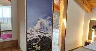 Penthouse Zermatt Schlafzimmer